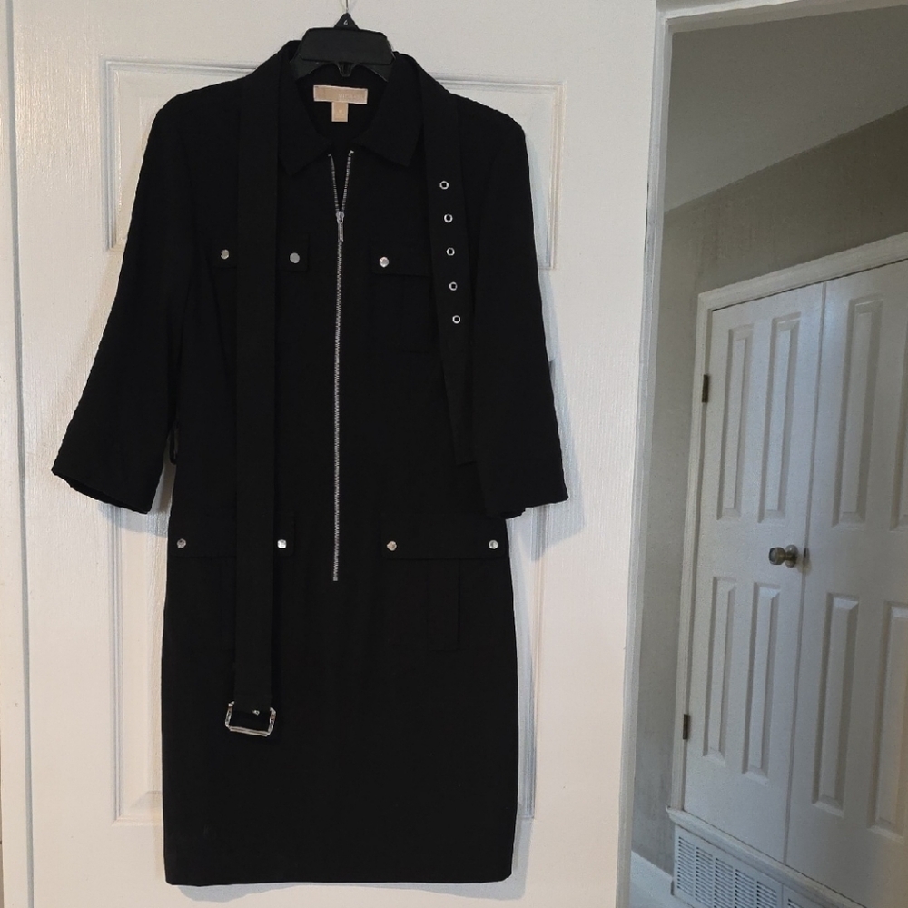 MICHAEL Michael Kors Black Dress with Belt